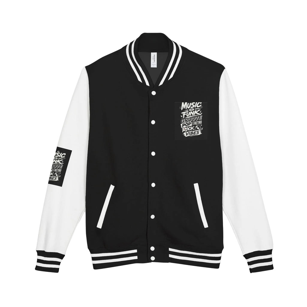 Music Is Vibes Unisex Heavyweight Letterman Jacket