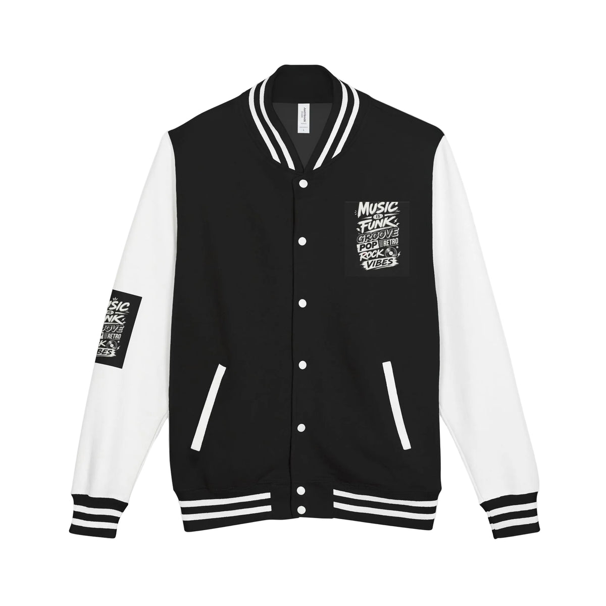 Music Is Vibes Unisex Heavyweight Letterman Jacket