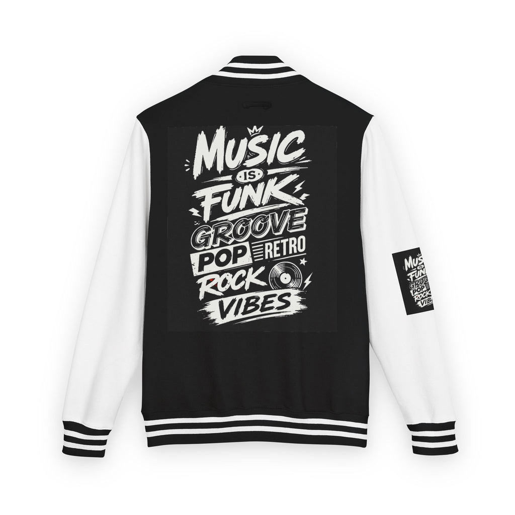Music Is Vibes Unisex Heavyweight Letterman Jacket