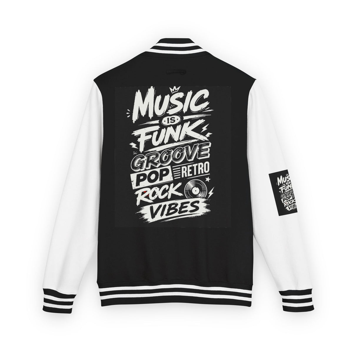 Music Is Vibes Unisex Heavyweight Letterman Jacket